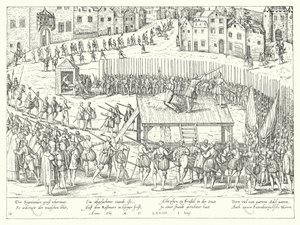 Ejecución de los condes Egmont y Horn en Bruselas, 1568