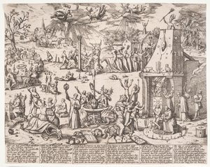 Sabbath de brujas de Franz Hogenberg