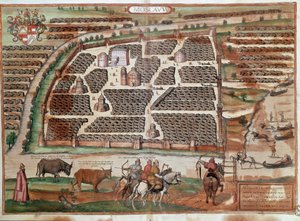 Mapa de Moscú de Franz Hogenberg