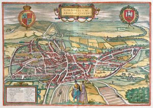 Norwich - Gran Bretaña (Grabado) de Franz Hogenberg