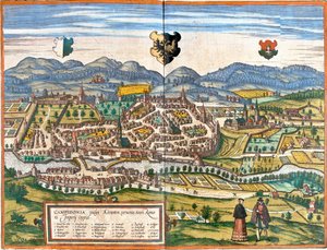 Plano de Kempten (Campidonia), Alemania de Franz Hogenberg