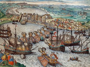 La captura de La Goleta y Túnez por Carlos V de Franz Hogenberg