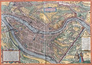 Vista de Lyon (Lugdunum), Francia de Franz Hogenberg