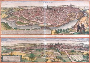 Vistas de Toledo y Valladolid, España de Franz Hogenberg