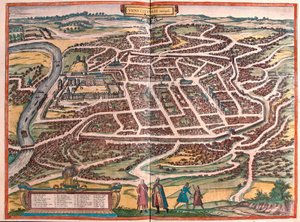 Vilna, Lituania (grabado) de Franz Hogenberg