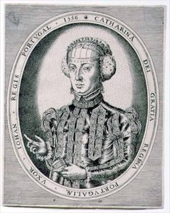 Retrato de Catalina, Reina de Portugal, esposa de Juan III, 1556 de Franz Huys