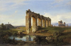 El acueducto Claudio, 1850