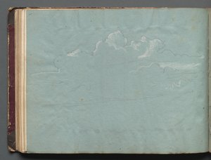 Álbum con Vistas de Roma y Alrededores, Estudios de Paisajes, página 36b: Estudio de Nubes
