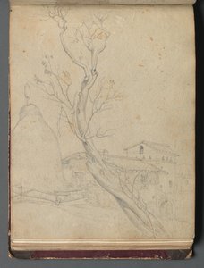 Album with Views of Rome and Surroundings, Landscape Studies, page 37b: Roman Landscape de Franz Johann Heinrich Nadorp