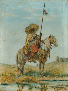 mexicanos a caballo de Franz Josef Georg Illem