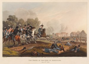 La Muerte del Duque de Brunswick, 15 de junio de 1815 de Franz Joseph (after) Manskirch