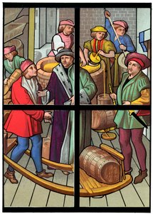Una cervecería, siglo XV de Franz Kellerhoven