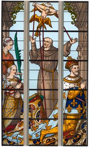 Francisco I y Eleonora en sus devociones, 1515-1547, 1870 de Franz Kellerhoven