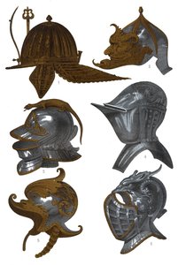 Cascos de la Armería Real, Madrid, 1870 de Franz Kellerhoven