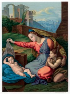 Madonna del Diadema Azul, 1510-1511 1870 de Franz Kellerhoven