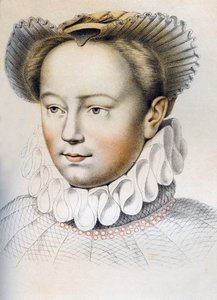 Margarita de Valois 1553-1615, reina consorte de Enrique IV de Francia, siglo XVI 1849