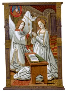 La Anunciación, c1503, 1870 de Franz Kellerhoven