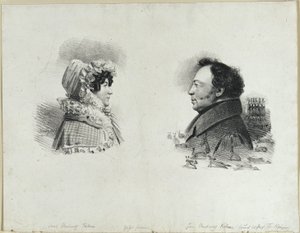 El consejero Kühne y su esposa de Franz Krüger