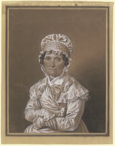 Una dama con cofia de encaje de Franz Krüger
