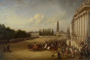 Desfile en Potsdam en el año 1817 de Franz Krüger