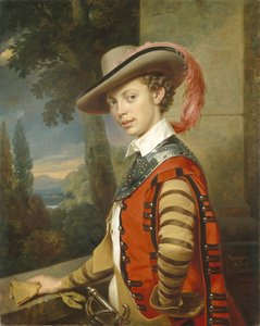 Retrato del príncipe Nikolai Saltykov en traje de gala, 1850 de Franz Krüger