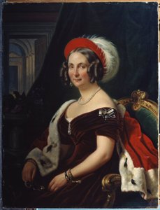 Retrato de la reine Frederique de Hanovre (Friederike von Hannover) (Retrato de la reina Federica de Hannover