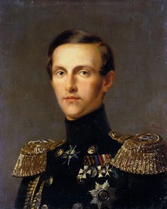Retrato del Gran Duque Konstantin Nikolayevich de Rusia, 1827-1892, c1850 de Franz Kruguer