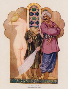 Mujer vendida como esclava (acuarela) de Franz Kuna