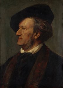 Retrato del compositor Richard Wagner 1813-1883
