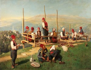Cafetería turca en Sarajevo de Franz Leo Ruben