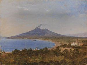El golfo de Nápoles con el Vesubio de Franz Ludwig Catel
