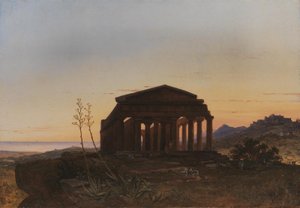 El Templo de Concordia por Girgenti de Franz Ludwig Catel