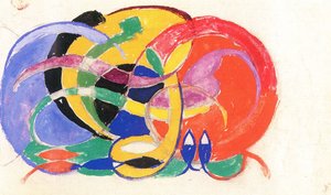 Composición abstracta de Franz Marc