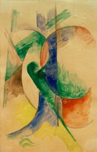 Composición abstracta de Franz Marc