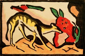 Criatura fabulosa de Franz Marc