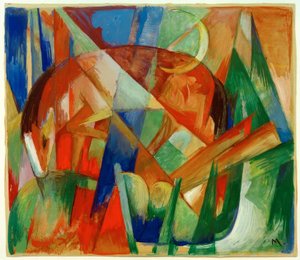 Animal fabuloso II (Caballo) de Franz Marc