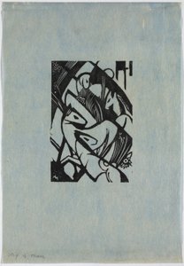 Alemán: Jumping horses de Franz Marc