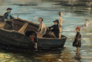 Niños en el bote