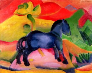 Pequeño caballo azul, 1912