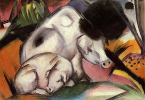 Cerdos de Franz Marc