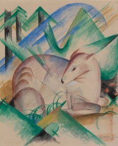 Ciervo rojo. 1913 de Franz Marc