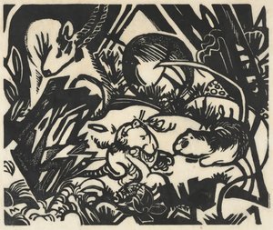 Tierlegende (Leyenda Animal) de Franz Marc
