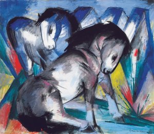 Dos caballos, 1913