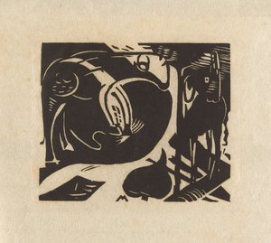 Dos animales míticos de Franz Marc