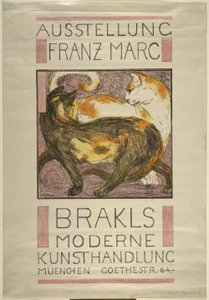 Dos gatos de Franz Marc