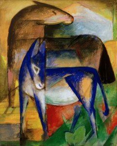 Dos burros azules