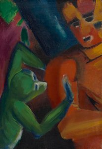 mono y humano de Franz Marc