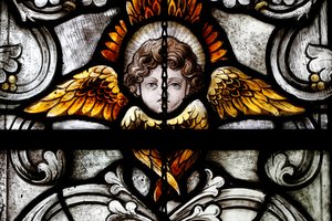 Ángel, c1920 (vidriera) de Franz Mayer