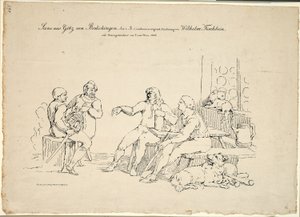 Acto 1, Escena 1 de Götz von Berlichingen de Franz Pforr