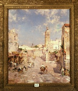 Figuras en una ciudad morisca de Franz Richard Unterberger